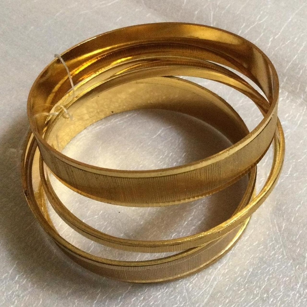 Elegant Gold Bangle Set